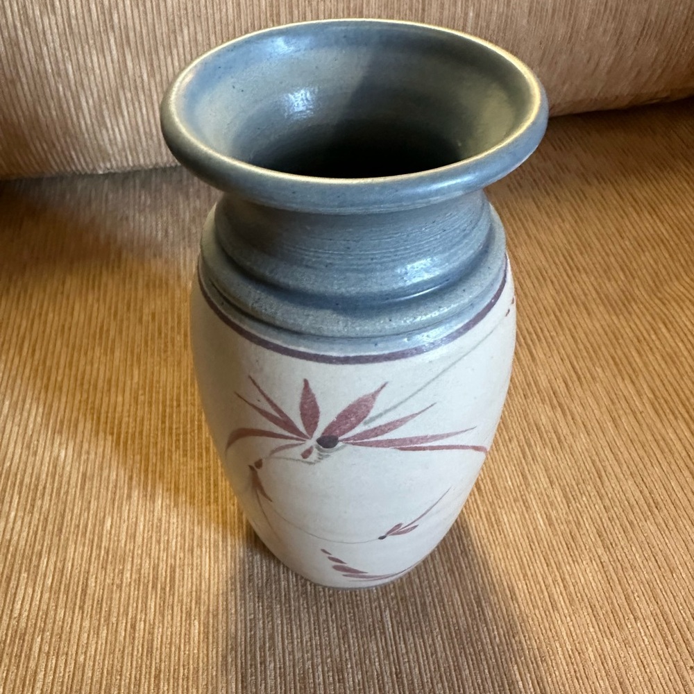 Vintage Westlin Art Pottery Vase Floral Decor